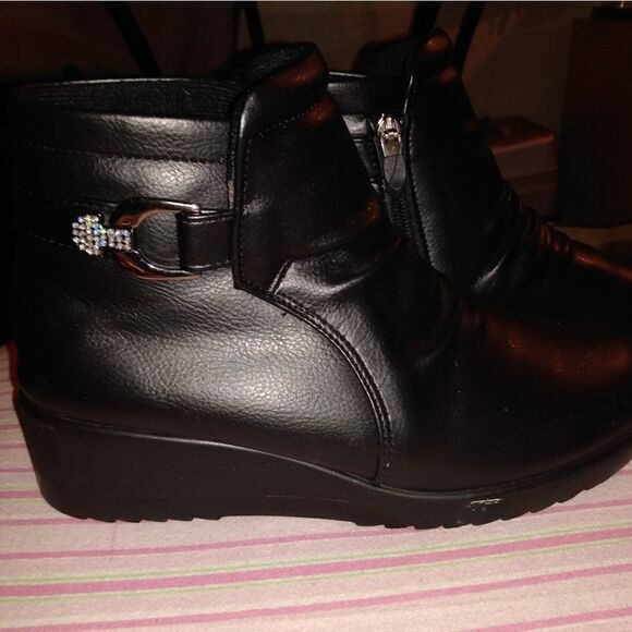 Black, size 6.5 N S MODE ankle boots - Picture 1 of 6